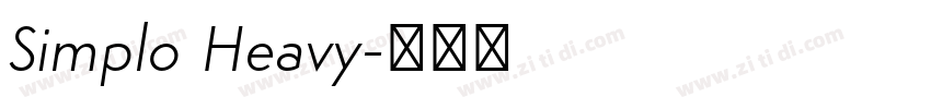 Simplo Heavy字体转换